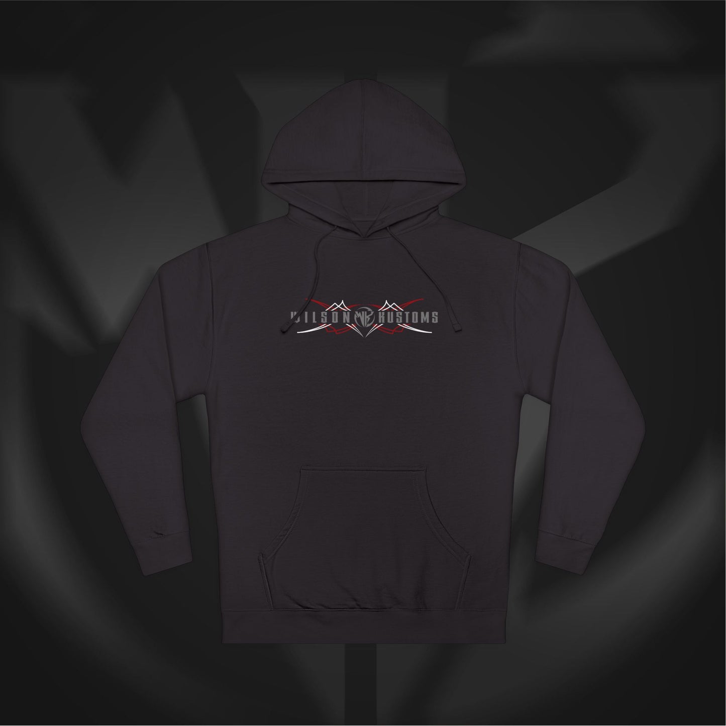 Wilson Kustoms Pinstripe Hoodie – “Myth to Legend” Black Edition