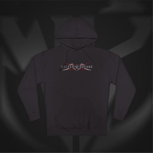 Wilson Kustoms Pinstripe Hoodie – “Myth to Legend” Black Edition