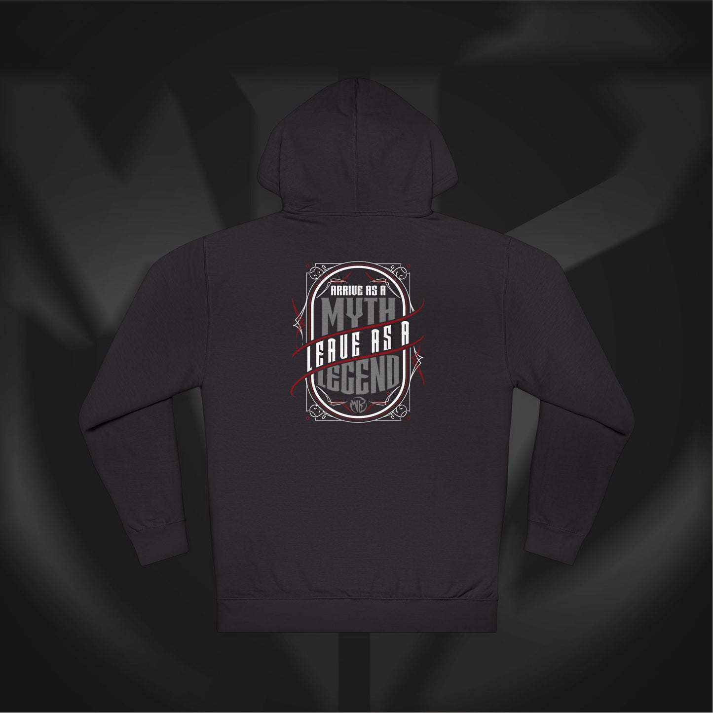 Wilson Kustoms Pinstripe Hoodie – “Myth to Legend” Black Edition