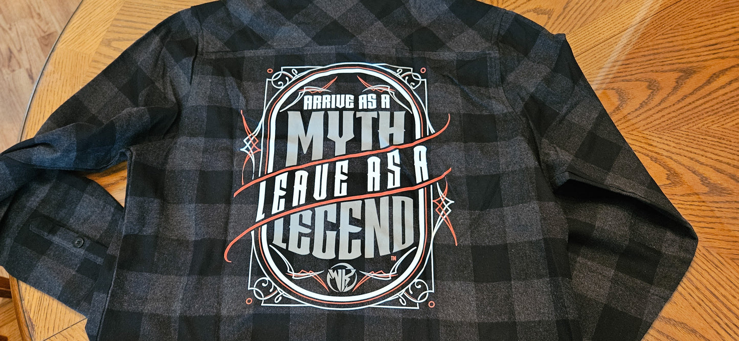 Wilson Kustoms Pinstripe Flannel – “Myth to Legend” Edition