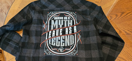 Wilson Kustoms Pinstripe Flannel – “Myth to Legend” Edition