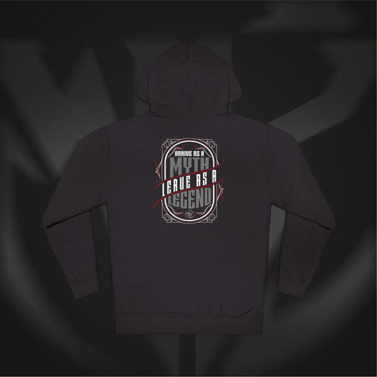 Wilson Kustoms Pinstripe Hoodie – “Myth to Legend” Black Edition